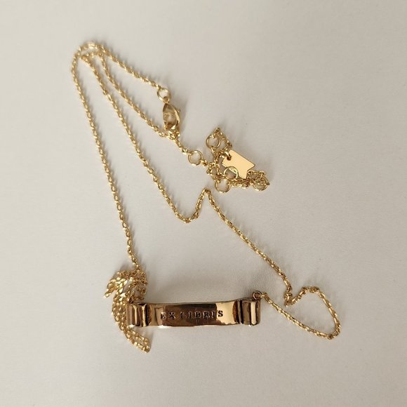 Out of Print Jewelry - NWOT Ex Libris Bookish Necklace from Out of Print